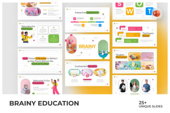 Brainy Education PowerPoint Template